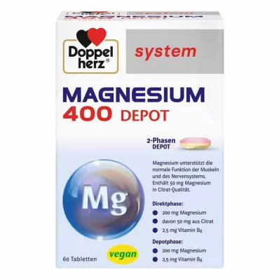 Doppelherz system Magnesium 400 depåtabletter, 60 st