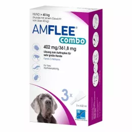 AMFLEE kombo 402/361.8mg Oral lösning för hundar över 40 kg, 3 st