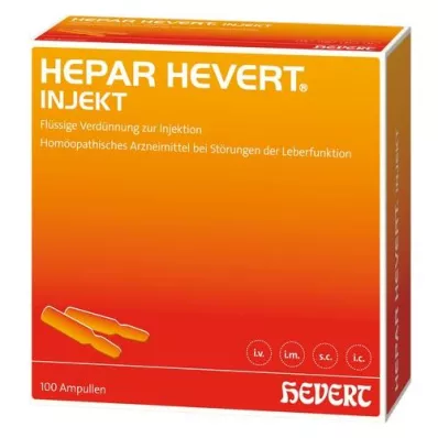 HEPAR HEVERT injektionsampuller, 100X2 ml