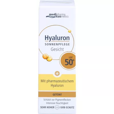 HYALURON SONNENPFLEGE Ansiktskräm LSF 50+ tonad, 50 ml