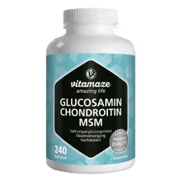 GLUCOSAMIN CHONDROITIN MSM C-vitamin kapslar, 240 kapslar