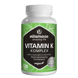 VITAMIN K1+K2 komplex högdoserade veganska kapslar, 120 st