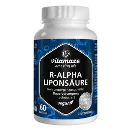 R-ALPHA-LIPONSÄURE 200 mg högdoserade veganska kapslar, 60 st