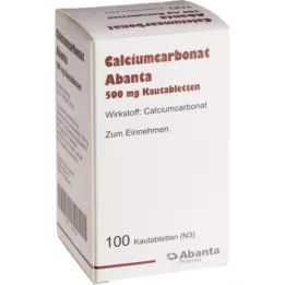 CALCIUMCARBONAT ABANTA 500 mg tuggtabletter, 100 st