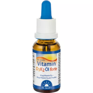 VITAMIN D3K2 olja forte droppar, 20 ml