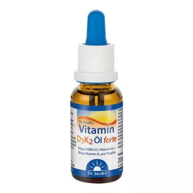 VITAMIN D3K2 olja forte droppar, 20 ml