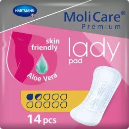 MOLICARE Premium damunderlägg 1,5 droppar, 14 st