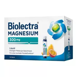 BIOLECTRA Magnesium 300 mg flytande, 14 st