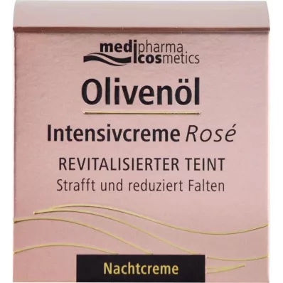 OLIVENÖL INTENSIVCREME Nattkräm med rosor, 50 ml