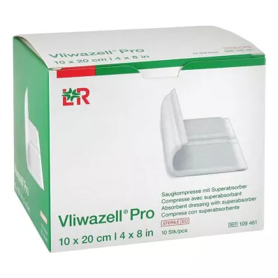 VLIWAZELL Pro superabsorb.compress.sterile 10x20 cm, 10 st VLIWAZELL Pro superabsorb.compress.sterile 10x20 cm, 10 st