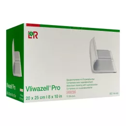 VLIWAZELL Pro superabsorb.compress.sterile 20x25 cm, 10 st