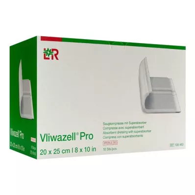 VLIWAZELL Pro superabsorb.compress.sterile 20x25 cm, 10 st VLIWAZELL Pro superabsorb.compress.sterile 20x25 cm, 10 st