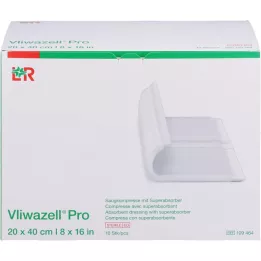 VLIWAZELL Pro superabsorb.compress.sterile 20x40 cm, 10 st