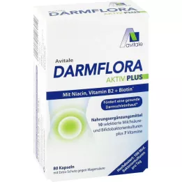 DARMFLORA Active Plus 100 miljarder bakterier+7 vitaminer, 80 st