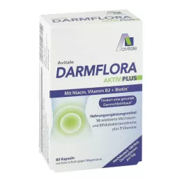 DARMFLORA Active Plus 100 miljarder bakterier+7 vitaminer, 80 st