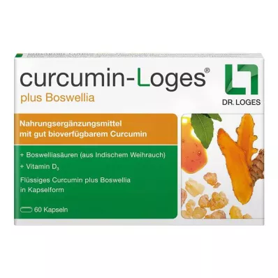 Curcumin-Loges plus Boswellia kapslar, 60 st