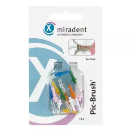 MIRADENT Interd.Pic-Brush ersättning assorterad, 12 st