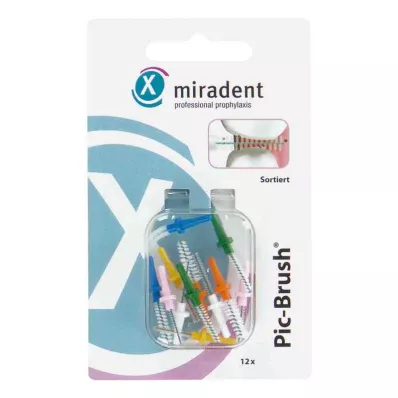 MIRADENT Interd.Pic-Brush ersättning assorterad, 12 st