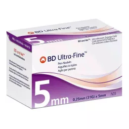 BD ULTRA-FINE Pennnålar 5 mm 31 G 0,25 mm, 105 st