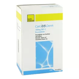 CALCI D3-Denk 1 000 mg/880 I.U. Brustabletter, 120 st