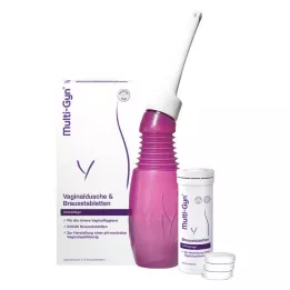 MULTI-GYN Kombipackning med brustabletter för vaginal dusch, 1 p