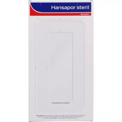 HANSAPOR sterilt sårförband 10x20 cm, 3 st