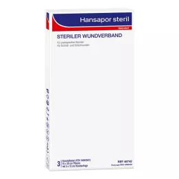 HANSAPOR sterilt sårförband 10x20 cm, 3 st