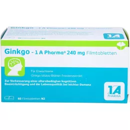 GINKGO-1A Pharma 240 mg Filmdragerade tabletter, 60 kapslar