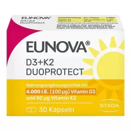 EUNOVA DuoProtect D3+K2 4000 I.U./80 μg Kapslar, 30 st
