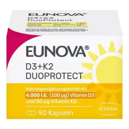 EUNOVA DuoProtect D3+K2 4000 I.U./80 μg Kapslar, 90 st