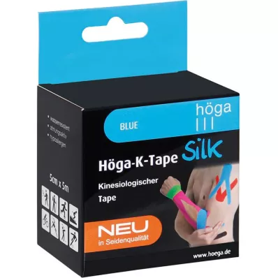 HÖGA-K-TAPE Silke 5 cmx5 m l.fr.blå kinesiol.tejp, 1 st