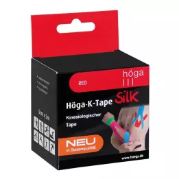 HÖGA-K-TAPE Silke 5 cmx5 m l.fr.röd kinesiol.tape, 1 st