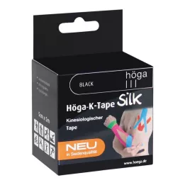HÖGA-K-TAPE Silke 5 cmx5 m l.fr.svart kinesiol.band, 1 st