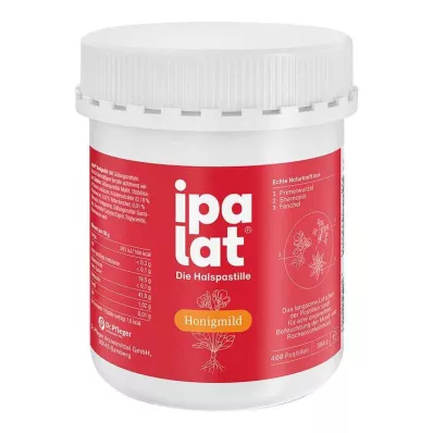 Ipalat halstabletter, mild honung utan mentol, sockerfri, 400 st Ipalat halstabletter, mild honung utan mentol, sockerfri, 400 st