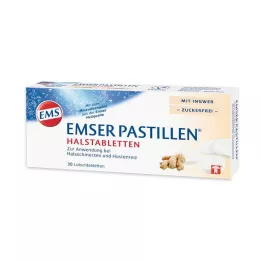 EMSER Pastilles Halstabletter med Ingefära sockerfria, 30 st