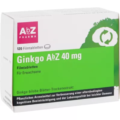 GINKGO AbZ 40 mg filmdragerade tabletter, 120 st