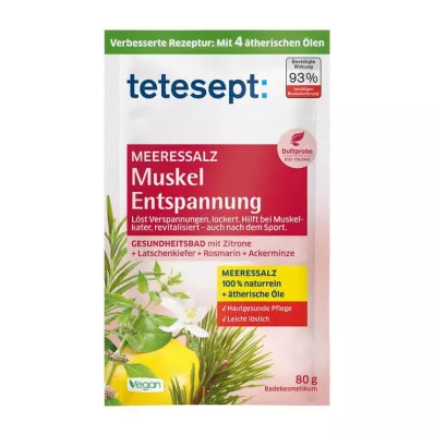 Tetesept havssalt muskelavslappning, 80 g Tetesept havssalt muskelavslappning, 80 g