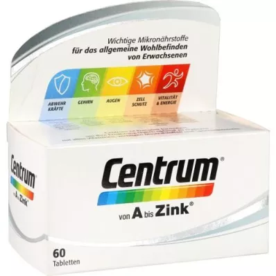 CENTRUM A-Zink tabletter, 60 st