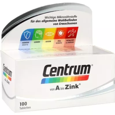 CENTRUM A-Zink tabletter, 100 st