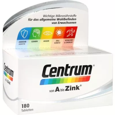 CENTRUM A-Zink tabletter, 180 st