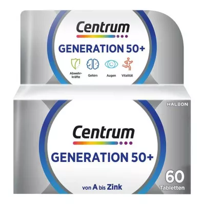 Centrum Generation 50 + tabletter, 60 st
