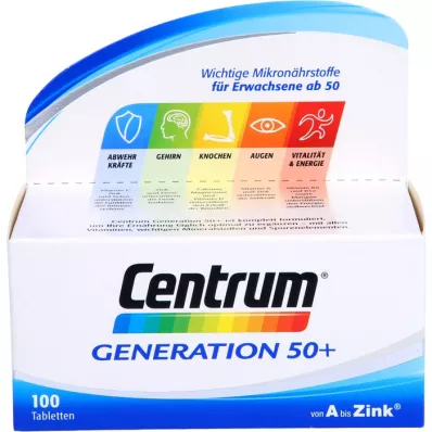 CENTRUM Generation 50+ tabletter, 100 st