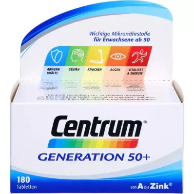 CENTRUM Generation 50+ tabletter, 180 st