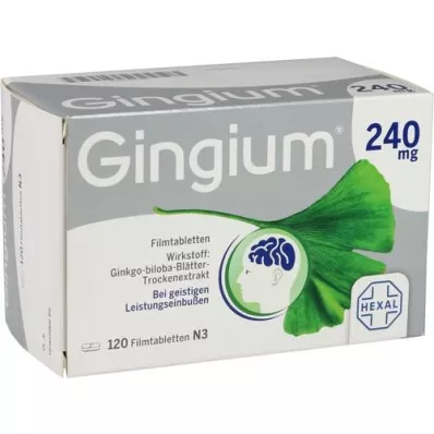 GINGIUM 240 mg filmdragerade tabletter, 120 st