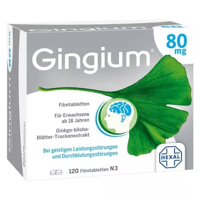 Gingium 80 mg filmdragerade tabletter, 120 st