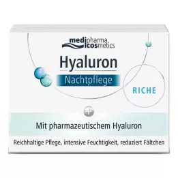HYALURON NACHTPFLEGE crème riche i burk, 50 ml