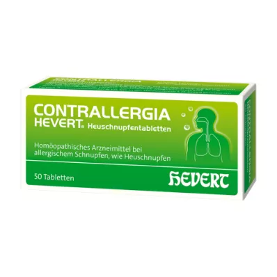 CONTRALLERGIA Hevert hösnuva tabletter, 50 st