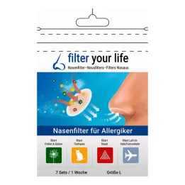 Filter Your Life näsfilter för allergiker storlek l (7x2 st)