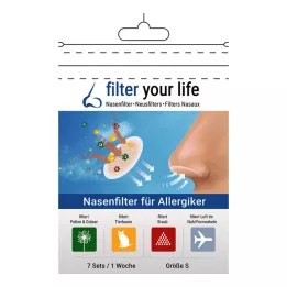 Filter Your Life näsfilter för allergiker storlek S, 7x2 st