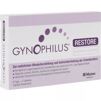 GYNOPHILUS återställ vaginaltabletter, 2 st